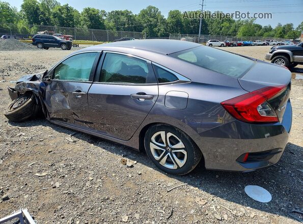19XFC2F55JE000018 2018 HONDA CIVIC Gray Trasero izquierdo