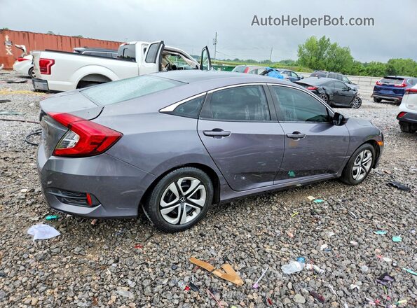 19XFC2F55JE006627 2018 HONDA CIVIC Gray Trasero derecho