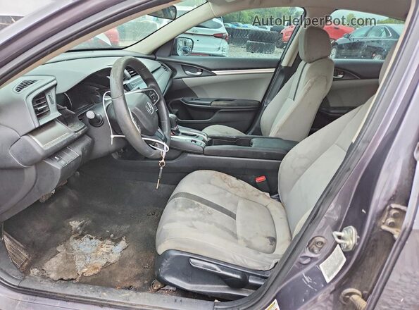 19XFC2F55JE006627 2018 HONDA CIVIC Gray Vista interior delantera