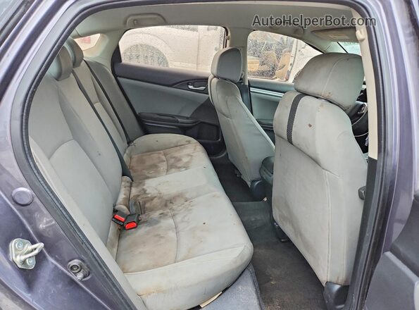 19XFC2F55JE006627 2018 HONDA CIVIC Gray Vista de los asientos traseros