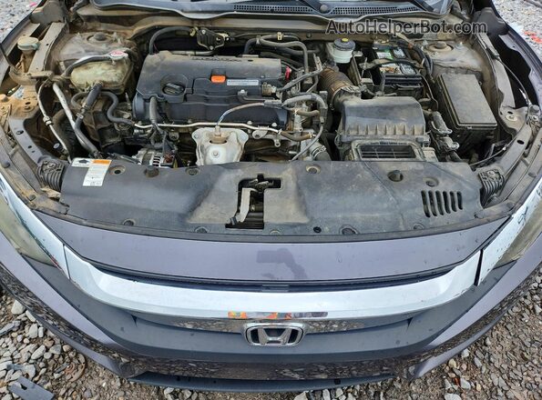 19XFC2F55JE006627 2018 HONDA CIVIC Gray Vista interior trasera