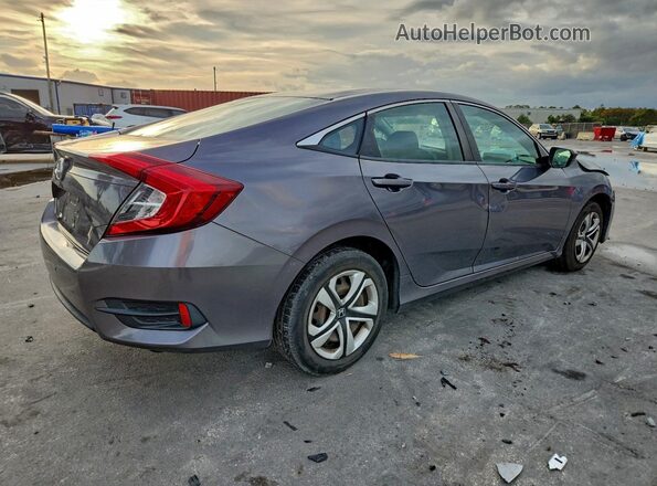 19XFC2F55JE030247 2018 HONDA CIVIC Gray Trasero derecho