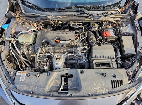 19XFC2F55JE030247 2018 HONDA CIVIC Gray Vista interior trasera