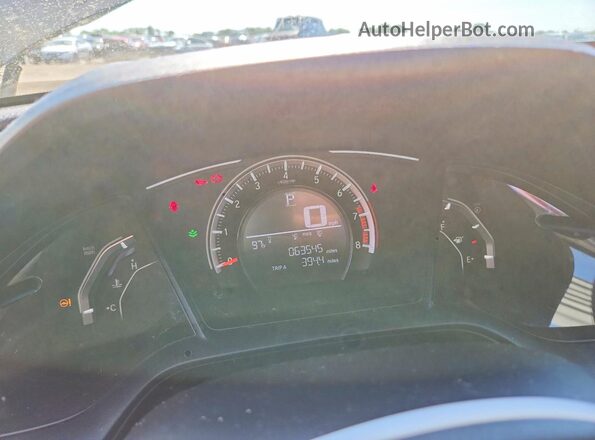 19XFC2F55JE036209 2018 HONDA CIVIC Black Вид щитка приладів