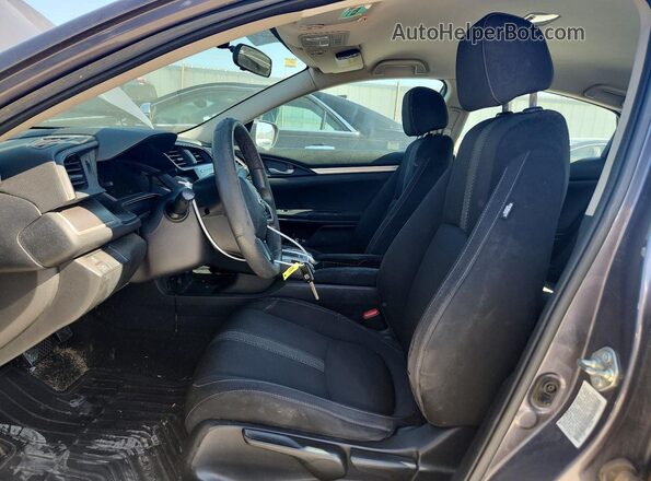 19XFC2F56GE004054 2016 HONDA CIVIC Gray Вид салону спереду