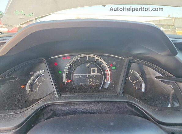 19XFC2F56GE004054 2016 HONDA CIVIC Gray Вид щитка приладів