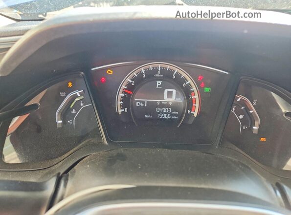 19XFC2F56GE010369 2016 HONDA CIVIC Синий Вид щитка приборов