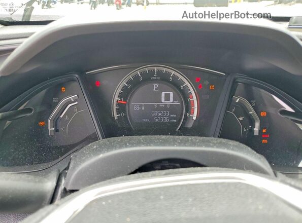 19XFC2F56GE040701 2016 HONDA CIVIC Gray Սարքավորումների վահանակի տեսք