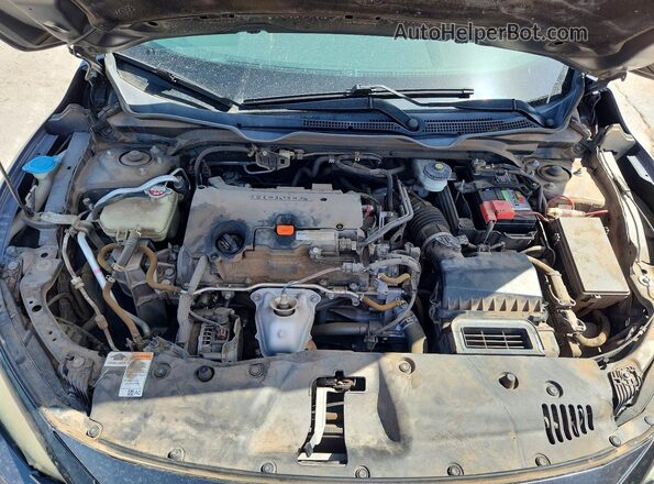 19XFC2F56GE081846 2016 HONDA CIVIC Gray Rear interior view