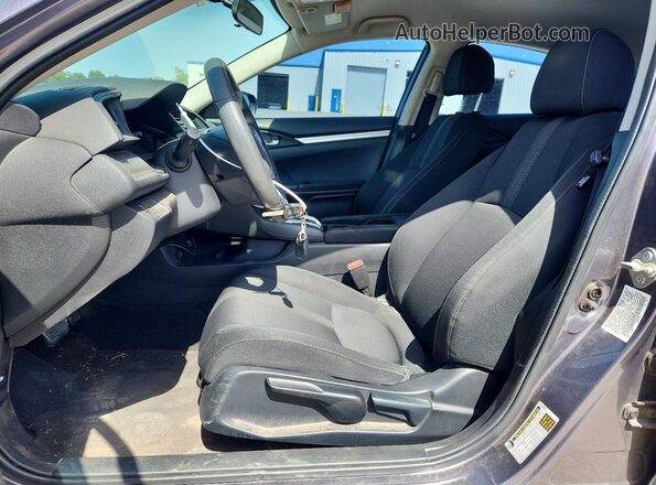 19XFC2F56GE081846 2016 HONDA CIVIC Gray Front interior view