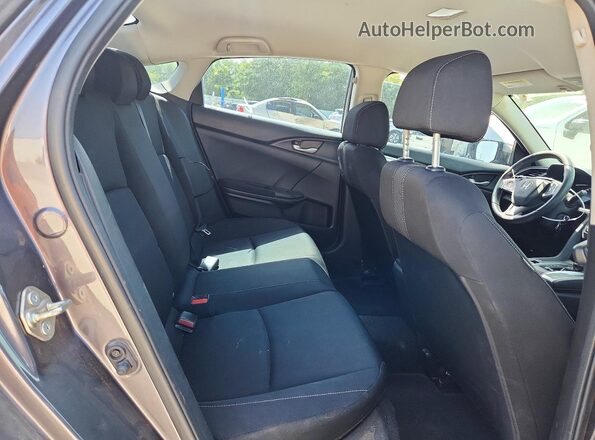 19XFC2F56GE081846 2016 HONDA CIVIC Gray Rear seats view