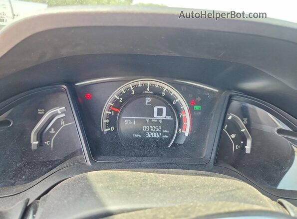 19XFC2F56GE081846 2016 HONDA CIVIC Gray Instrument cluster view