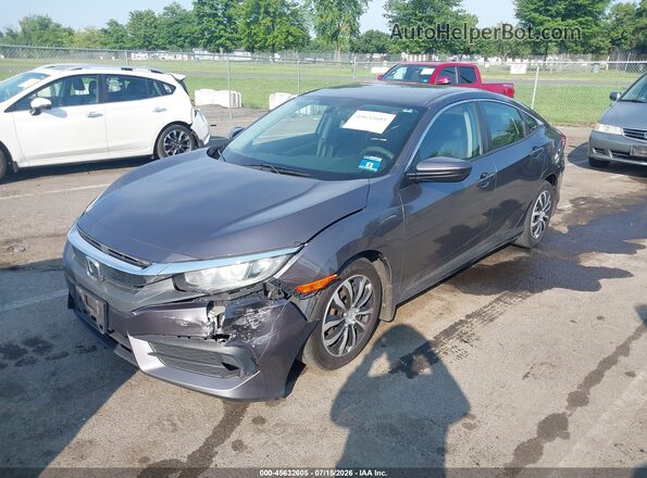 19XFC2F56GE215271 2016 HONDA CIVIC Gray Vista tres cuartos delantera izquierda