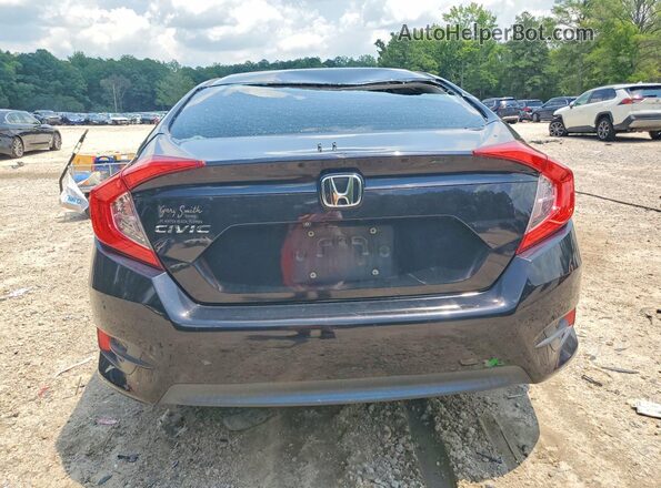 19XFC2F56HE022961 2017 HONDA CIVIC Black უკანა ხედი