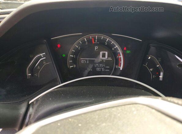 19XFC2F56HE053580 2017 HONDA CIVIC Серебряный Вид щитка приборов