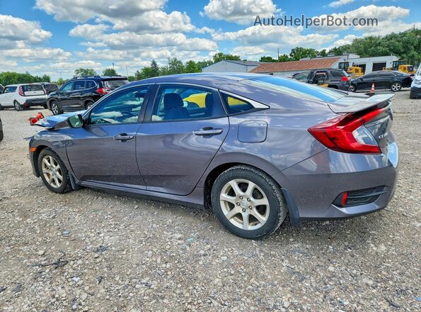 19XFC2F56HE065034 2017 HONDA CIVIC Gray Trasero izquierdo