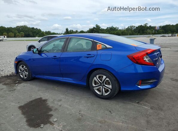 19XFC2F56HE075305 2017 HONDA CIVIC Blue Հետևի ձախ