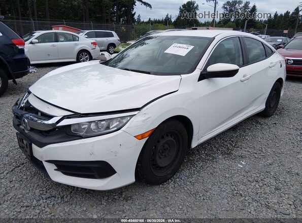 19XFC2F56HE212923 2017 HONDA CIVIC White Առջևի ձախ երեք քառորդ տեսարան