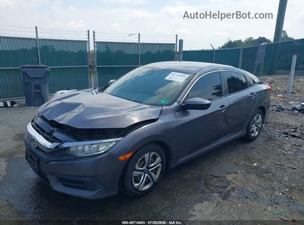 19XFC2F56HE221718 2017 HONDA CIVIC Gray Front left