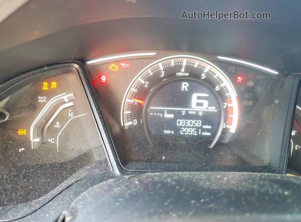 19XFC2F56HE229723 2017 HONDA CIVIC Blue Вид щитка приладів