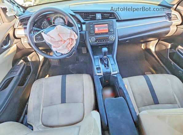 19XFC2F56HE232007 2017 HONDA CIVIC White Առջևի վահանակի տեսք