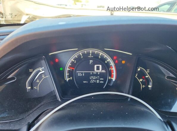 19XFC2F56HE232007 2017 HONDA CIVIC White Սարքավորումների վահանակի տեսք