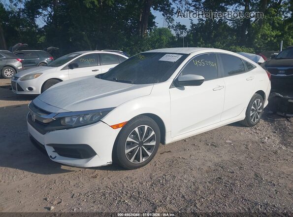 19XFC2F57GE008758 2016 HONDA CIVIC White წინა მარცხენა ხედი სამი მეოთხედიდან