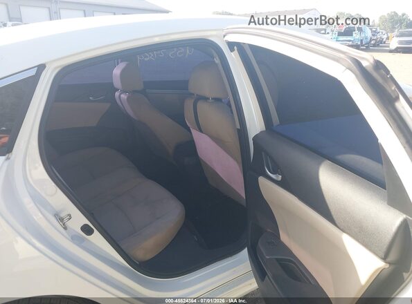 19XFC2F57GE008758 2016 HONDA CIVIC White VIN კოდის სტიკერის ხედი