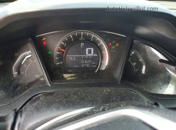 19XFC2F57GE040870 2016 HONDA CIVIC Gray Instrument cluster view