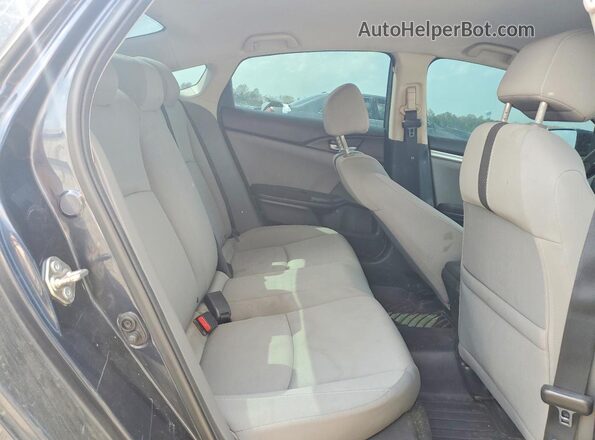 19XFC2F57GE040870 2016 HONDA CIVIC Gray Rear seats view