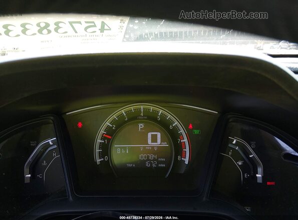 19XFC2F57GE093164 2016 HONDA CIVIC Синий Вид задних сидений