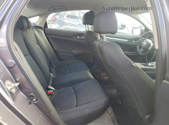 19XFC2F57HE020863 2017 HONDA CIVIC Gray უკანა სავარძლების ხედი