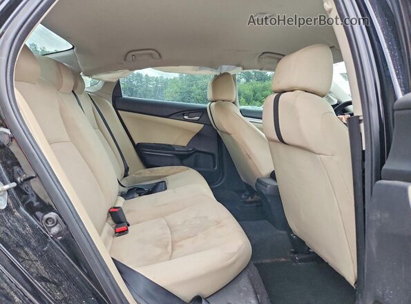 19XFC2F57HE215278 2017 HONDA CIVIC Black Rear seats view