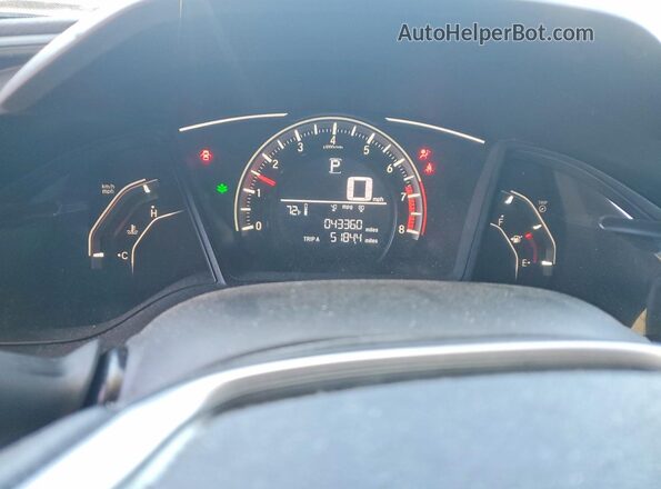 19XFC2F57HE223087 2017 HONDA CIVIC Black Widok zestawu wskaźników