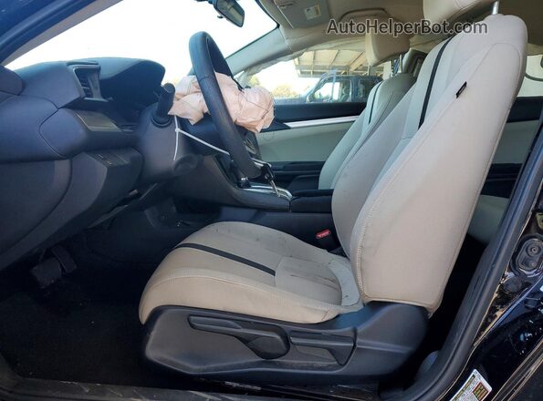 19XFC2F57HE223087 2017 HONDA CIVIC Black Widok wnętrza z przodu