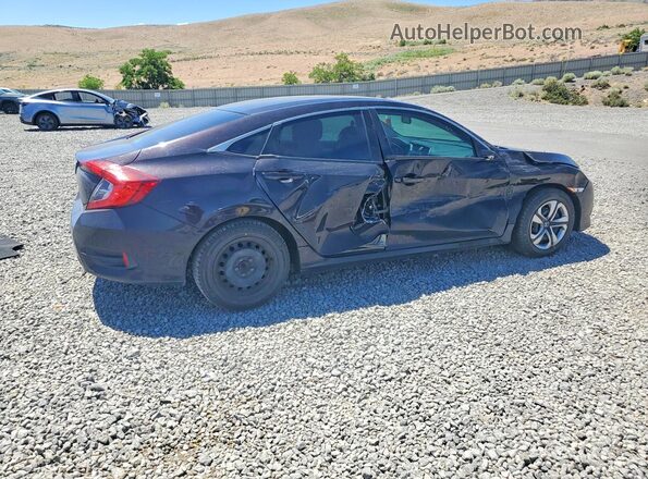 19XFC2F57JE002580 2018 HONDA CIVIC Black უკანა მარჯვენა