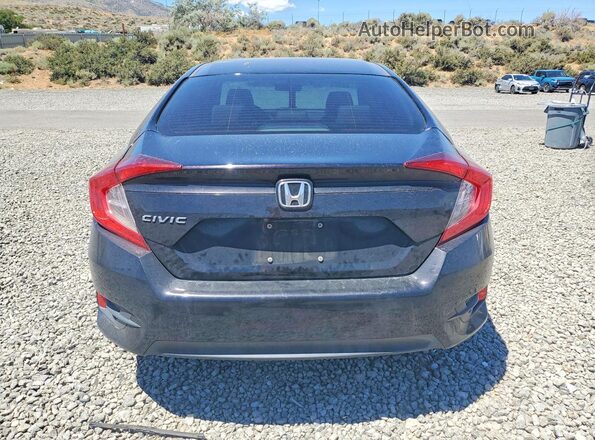 19XFC2F57JE002580 2018 HONDA CIVIC Black უკანა ხედი