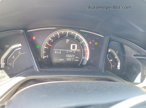 19XFC2F57JE002580 2018 HONDA CIVIC Black ხელსაწყოთა პანელის ხედი