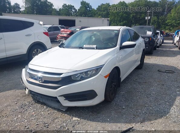 19XFC2F58GE011006 2016 HONDA CIVIC White Առջևի ձախ երեք քառորդ տեսարան