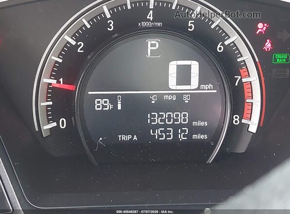19XFC2F58GE011006 2016 HONDA CIVIC White Հետևի նստատեղերի տեսք