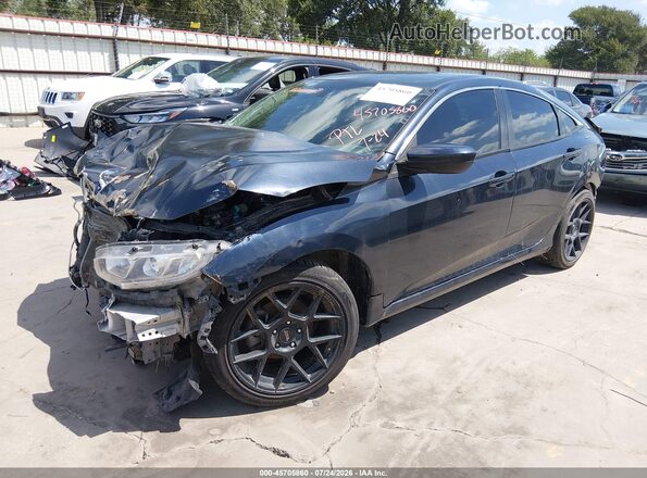 19XFC2F58GE056897 2016 HONDA CIVIC Dark Blue Առջևի ձախ երեք քառորդ տեսարան