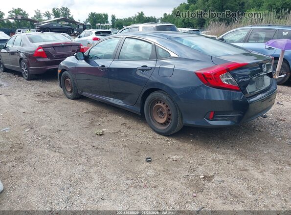 19XFC2F58GE202411 2016 HONDA CIVIC Gray Tył lewy