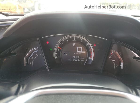 19XFC2F58HE009550 2017 HONDA CIVIC Silver ხელსაწყოთა პანელის ხედი