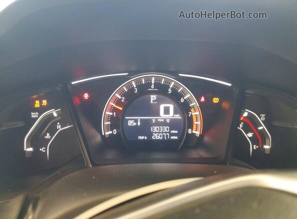 19XFC2F58HE038322 2017 HONDA CIVIC Silver Widok zestawu wskaźników
