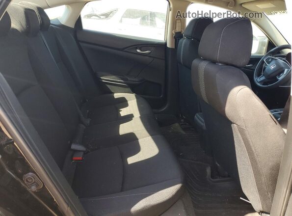 19XFC2F58HE043388 2017 HONDA CIVIC Black Widok tylnych siedzeń