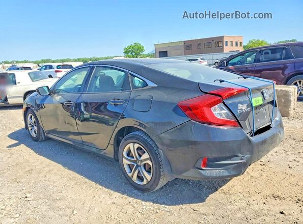19XFC2F58HE043388 2017 HONDA CIVIC Black Tył lewy
