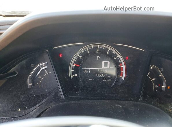 19XFC2F58HE043388 2017 HONDA CIVIC Black Widok zestawu wskaźników