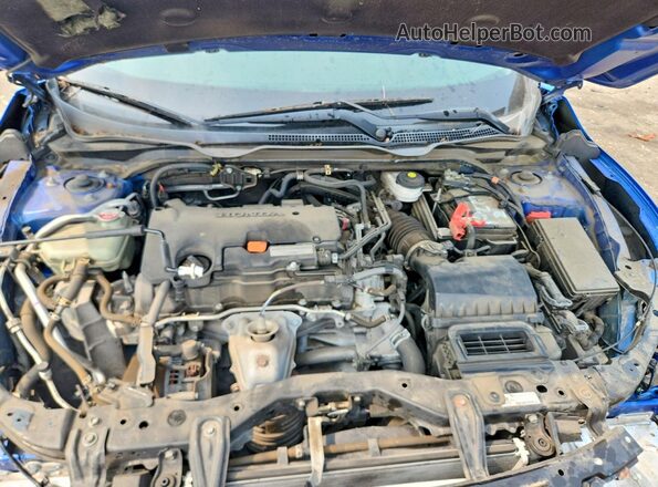 19XFC2F58HE075306 2017 HONDA CIVIC Blue Vista interior trasera