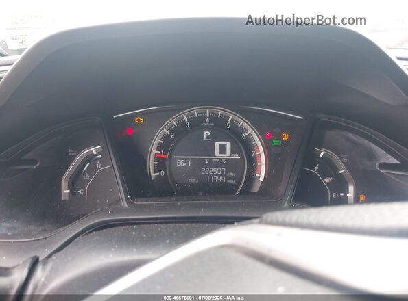 19XFC2F59GE008406 2016 HONDA CIVIC Black Հետևի նստատեղերի տեսք