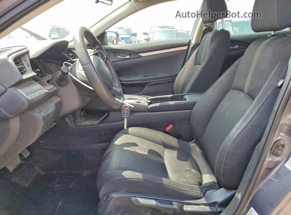 19XFC2F59GE020054 2016 HONDA CIVIC Charcoal Vista interior delantera